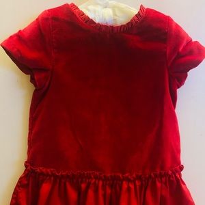 Jacadi. Toddler Girl Velvet Christmas Dress